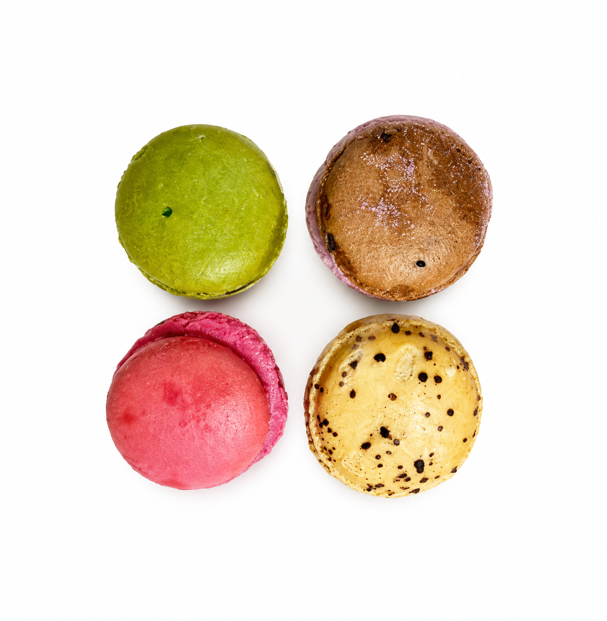(50g) Freeze dry Mix Macaroons ( coffee, pistachio,chocolate, Strawberry)